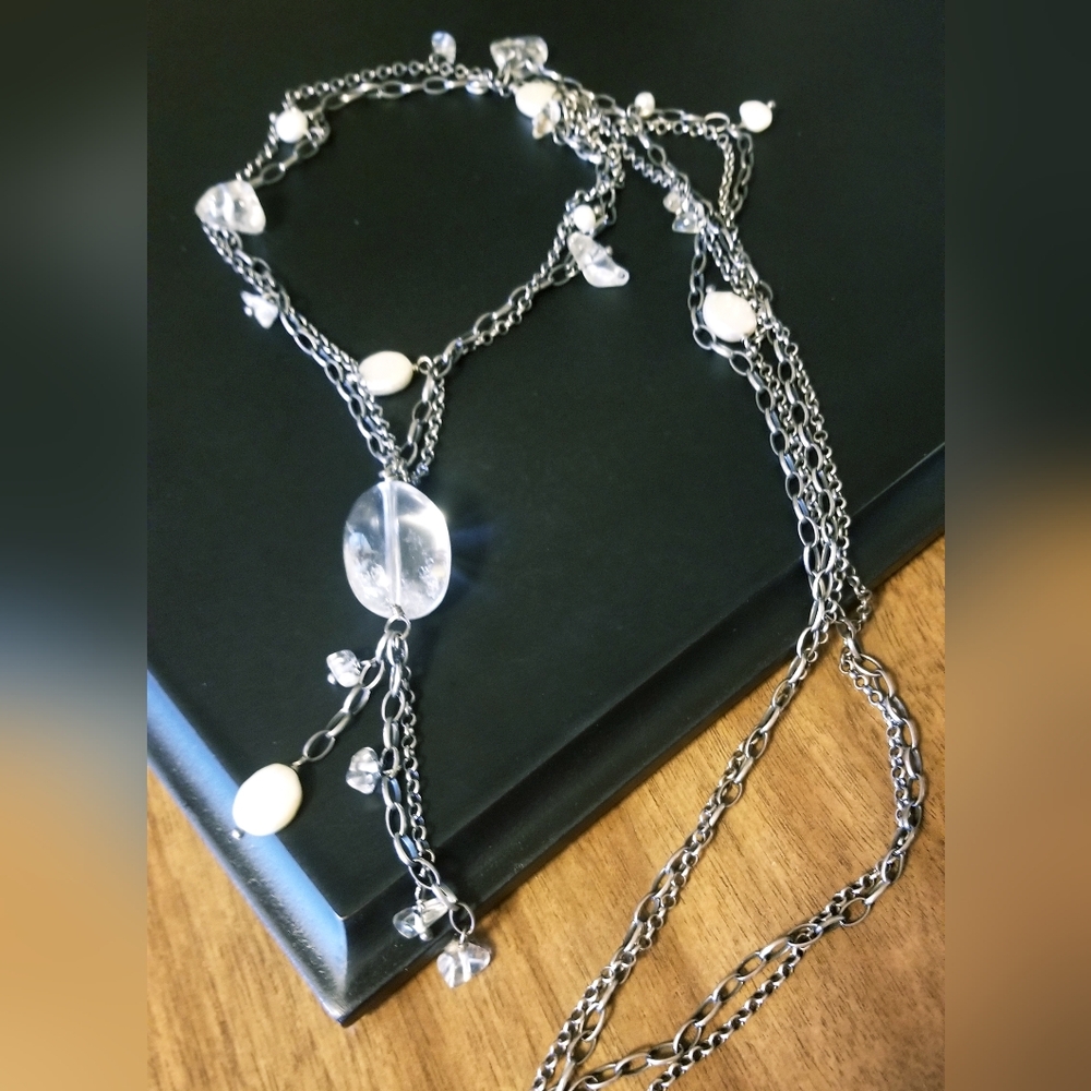 Silpada Sterling Silver, Crystal & Pearl Necklace